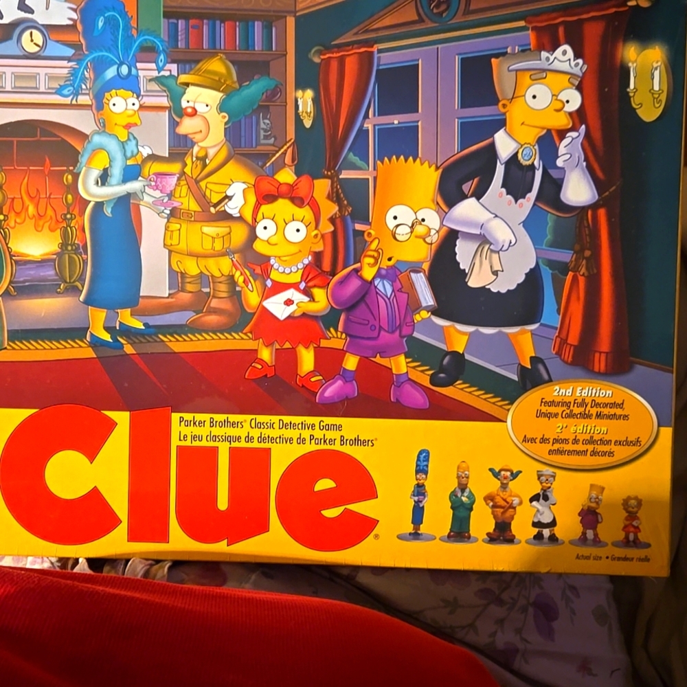 Sealed Vintage 2nd Edition The Simpsons Clue Game